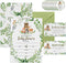 skuhyyg 25 Woodland Baby Shower Invitations with EnvelopesWoodland Diaper Raffle Tickets & Book