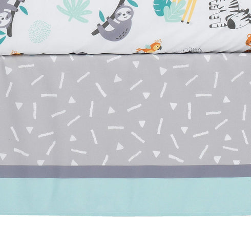 Bedtime Originals 3Piece Set, (283003V) Mighty Jungle Crib Bedding Multicolor