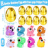 8 Pack Jumbo Surprise Golden Easter Egg Filled with Eye-pop Fidget Toys, Large Easter Eggs with Toys Inside Easter