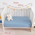 2 Pack 28x52 28x52 Inches NTBAY Muslin Cotton Crib Sheets, Soft and Breathable Double Layer Baby Crib Sheets