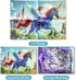 100 Piece Jigsaw Puzzles for Kids Ages 4-10, Princess & Unicorn Puzzle for Girls, Educational Learning Gifts