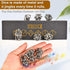 UBEUCK 7PCS Skull and Dragon Metal DND Dice Set for Dungeons & Dragons, Multi-Faceted RPG (Antique Nickel)
