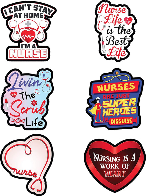 Nurse Stickers Pack of 33 - Support Nurses with Cool Medical Stickers to Show Your Nursing Pride