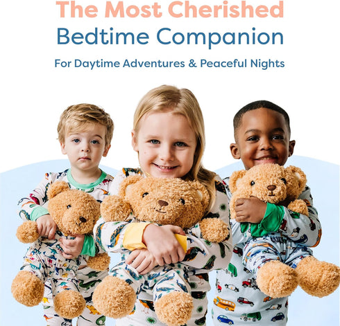 Zip N' Bear Zippy The Bear, Soft Plush Teddy Bear with Matching Unicorn Pajamas, Perfect Sensory Toy