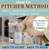 Set 2 Labels-32oz Breast Milk Pitcher with Lid- of & Airtight Leakproof Breastmilk Storage Containers for Fridge- Easy