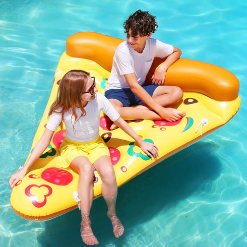 Summer (1 Pack), JOYIN Giant Inflatable Pizza Slice Pool Float, Fun Pool Floaties, Swim Party Toy, Pool Raft Extra