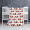 Fire Truck Fireman Baby Blanket, Super Soft Swaddle Cozy Receiving Blanket for Crib 40x30 in