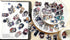 Wildforlife Fate/Grand Order FGO April Fool's Art, Cute Chibi Reusable Vinyl Stickers, 43 PCS