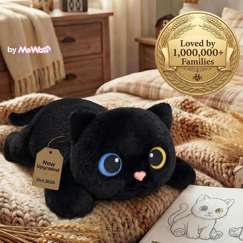 5 lbs 23 Inch Mewaii Weighted Stuffed Animals Adjustable, Heated & Coolable Plush for Realistic Hug, Microwavable