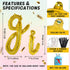 Wild One Cursive Letter Balloons - First Birthday Decorations for Baby Boy & Girl Party Supplies, Gold Banner