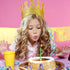 Tatuo 4 Pieces Gold Felt Glitter Birthday Crown Stretch Kids Crown for Boys or Girls