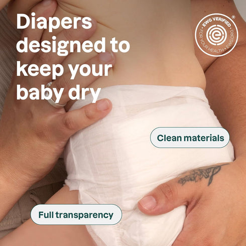 1/Newborn 9 lbs), 28 Count Attitude Eco-Conscious Disposable Diapers, EWG Verified, Size (< Ultra Absorbent for Baby