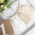 1st 1st BOOMPA White Birthday High Chair Banner - Wood Bead Tassel Garland - Pure Angel Birthday Photo Backdrop - Wall