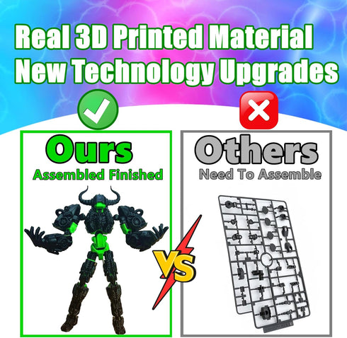13 3D T13 13 13 Dummy 13 ULTHOOL Titan Action Figure,Assembly Completed Printed Multi-Jointed Movable Robot with Full