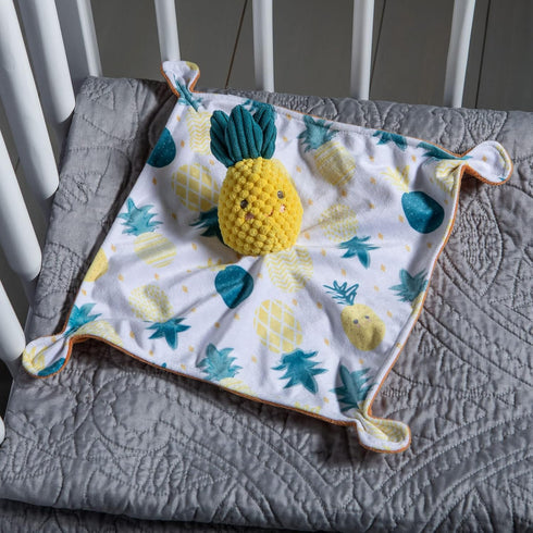 Mary Meyer Sweet Pineapple Soothie Security Blanket, 10 x 10-inches