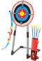 NSG Deluxe Bow and Arrow Set for Kids, Toy Archery Bow with Target, Suction Cup Arrows, Quiver