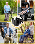 2-in-1 360 Universal Stroller Cup Holder with Mobile Phone Case, Strollers Storage Rack, Degrees Rotation Drink Holder