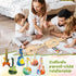 36 18 Sets (6 (6 Syhood Pcs DIY Wood Guitar Difference Designs) with Pigments Colors), DIY Wood Instruments Gift
