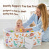 MORAIS 12 Toddler Bathtub Collapsible & Portable, Foldable Baby Bath Tub for Shower & Travel, Dual Drain Plug