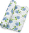 Swaddle Blanket | 100% Muslin Cotton | Newborn and Baby Nursery Essentials, Registry | Hydrangea Print