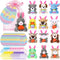Wiwiqing 36 Pcs/12 Set Easter Mini Stuffed Animals Gift Set 12 Plush Animal