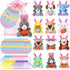 Wiwiqing 36 Pcs/12 Set Easter Mini Stuffed Animals Gift Set 12 Plush Animal