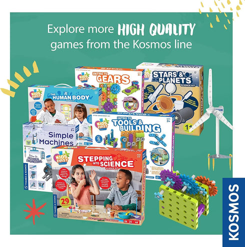 32 3+ Thames & Kosmos Kids First Automobile Engineer Kit | STEM | Page Full-Color Illustrated Storybook | Ages |
