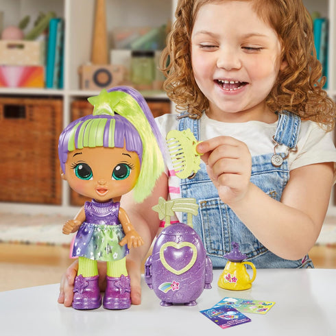 Baby Alive Star Besties Doll, Lovely Luna, 8-inch Space-Themed Doll for 3 Year Olds and Up, Accessories
