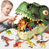 Dinosaur Toys for Kids 3-5,45PCS Realistic Jurassic Dinosaurs Figures with Eggs&Trees&Fence Playset