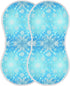decor gift 4 Pack 22x11in Cotton Burp Cloth Soft and Absorbent? Winter Snowflake Blue Baby Rags for Unisex