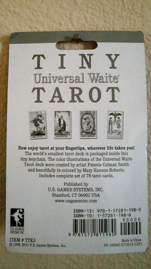 Tiny Tarot Cards Keychain