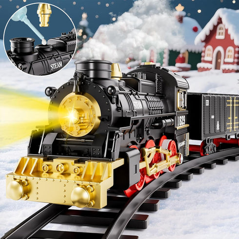 Xelabrion Set 3-5 4-7, Set Set 3 4 5 6 7 8Years Train for Kids Remote Control Train Toys with Lights & Sound Spray, RC