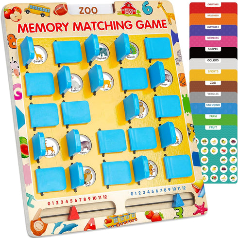 Matching Memory Game for Kids Age 3 4 5 6 7 8
