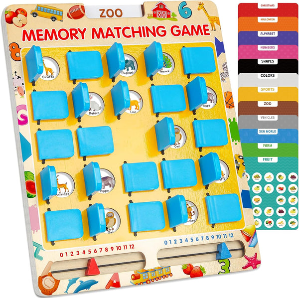 Matching Memory Game for Kids Age 3 4 5 6 7 8