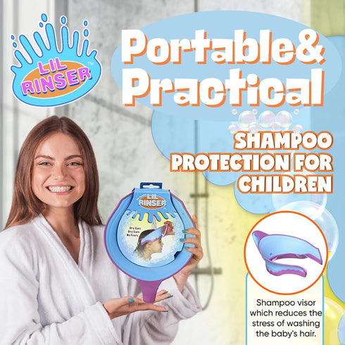 Shampoo Visor by Splash Guard, Comfort Seal Baby Bath Shampoo Shower Cap, Protects Eyes, Ears, Face