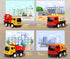 TOYZONE Friction Powered Mini Truck Series - BPA Free Friction Powered Toy, Unbreakable City Service Truck