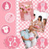 53 Set Pcs Baby Shower Pacifiers Include Maternity Sash Pink Acrylic Baby Pacifier It's a Girl Ribbon Pacifier