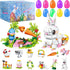 Prefilled Easter Eggs with Bunny Building Toys | Easter Basket Stuffers Fillers