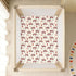 Soft Jersey Knit Crib Sheets with Fire Truck Design for Boys and Girls