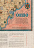 1000 Piece Puzzle for Adults: 1934 Map of Ohio, Cartograph of Ohio - The Oldest State US Puzzles