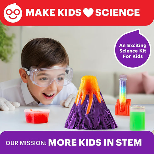 8-12 Set, 100+ 8+ Doctor Jupiter Super Science Kit for Kids Ages | Chemistry STEM Toy with Experiments & Geyser Tube