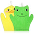 FNANJWQ 2 Pieces Baby Bath Mitt Washcloths Gloves, Microfiber Soft Washcloths for Kids