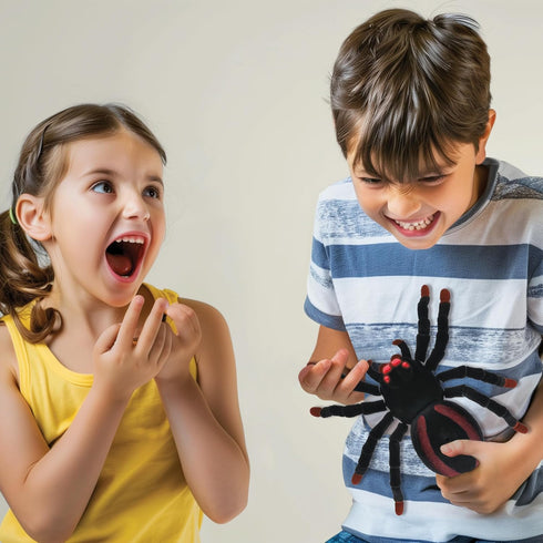 8 2 SPIDER01 LEXiBOOK, Realistic Remote Controlled Tarantula/Spider, Hairy Legs, mandibles, Light Effects in The Eyes