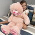 MorisMos Giant Teddy Bear Stuffed Animal - Life Size 36in Large Cuddly Soft Teddy Bear for Baby Shower