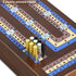 Set, 3 Closure,9 ELONGDI Foldable Wooden Cribbage Board Game Portable Travel Track Cribbage Board with Magnetic Metal