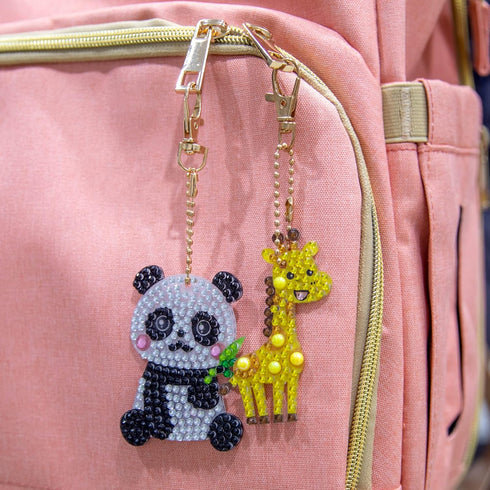 Labeol Arts and Crafts for Kids Ages 8-12, Create Your Own GEM Keychains, 5D Diamond Art Kits