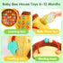 6-12 5 6 7 8 9 10 0-2 Thremhoo Baby Toys Months - Soft Beehive with Stuffed Animals, Rattle, Crinkle, Mirror