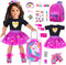 ebuddy 18 Inch Doll Clothes and Accessories - Travel Suitcase Play Set
