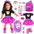 ebuddy 18 Inch Doll Clothes and Accessories - Travel Suitcase Play Set