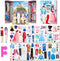 Magnetic Dress Up Paper Doll Game Toys, Dollhouse Magnet Clothes Puzzles for 3+ Year Old Girls